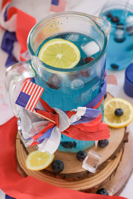 Stunning Blue Curaçao Mocktail