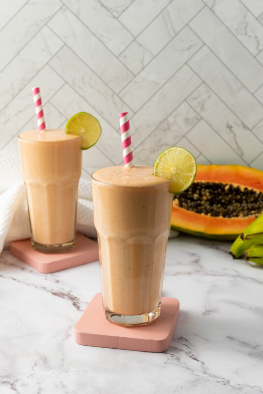 Vibrant Papaya Turmeric Smoothie