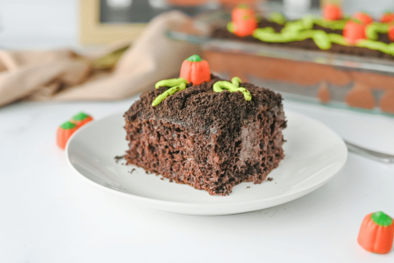Adorable Pumpkin Patch Cake with Oreos & Candy Pumpkins