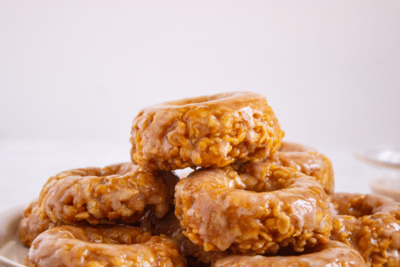 Easy Pumpkin Rice Krispie Donuts You Can Make in Minutes