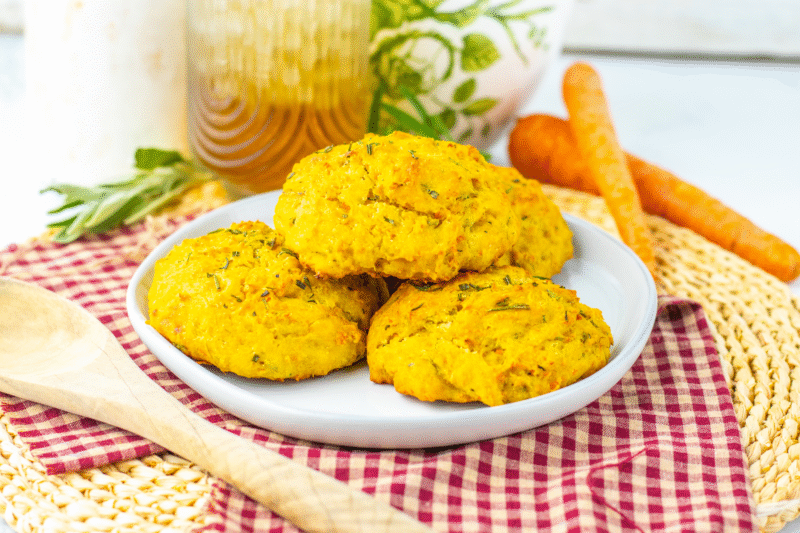 Golden Brown Stuffing Biscuits with Fresh Herbs