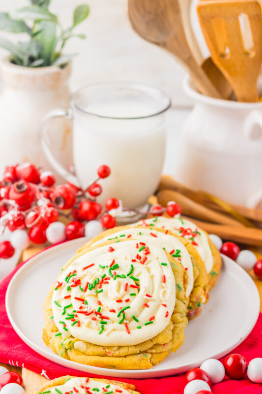Cake Batter Christmas Cookies