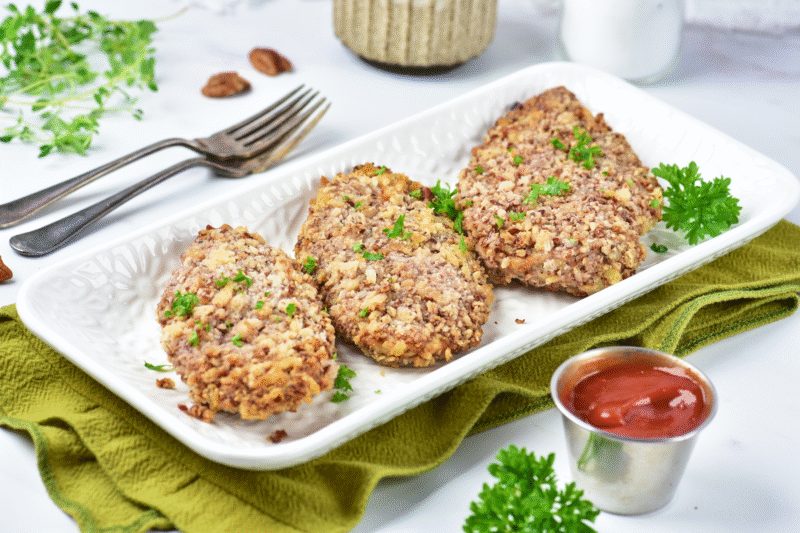 Crispy & Juicy Air Fryer Pecan-Crusted Chicken Without the Oil