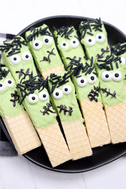 Frankenstein Wafer Cookies