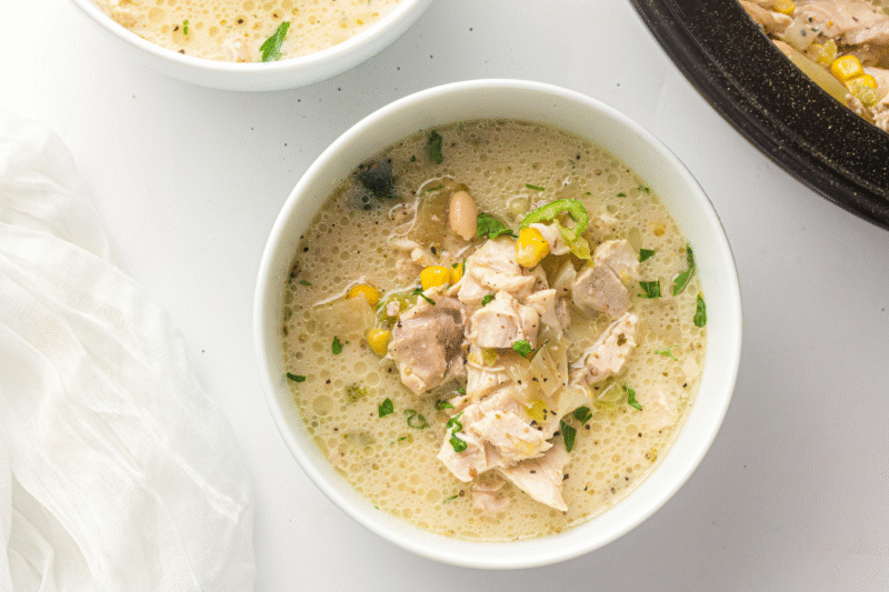 The Best Crockpot White Chicken Chili