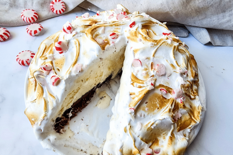 Chocolate Peppermint Perfection in a Stunning Baked Alaska