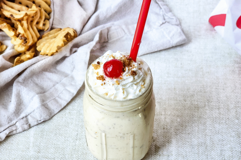 Copycat Chick-Fil-A Caramel Crumble Milkshake