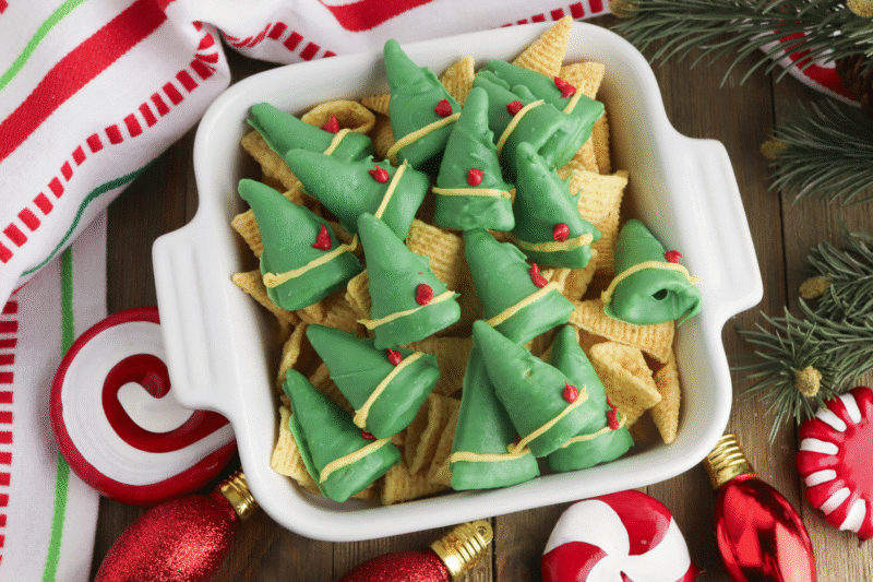 Easy Buddy the Elf Bugles (No-Bake Christmas Treat!)