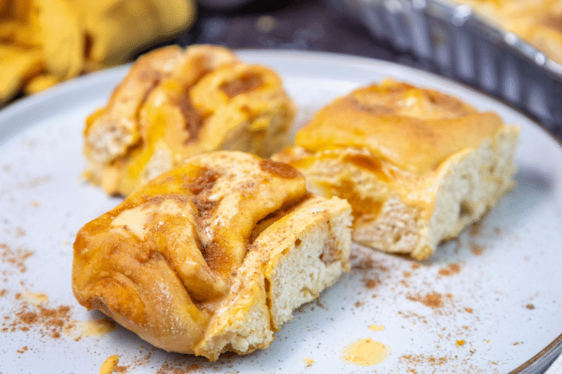 Pumpkin Spice Cinnamon Rolls with Creamy Frosting (Better Than a Bakery!)