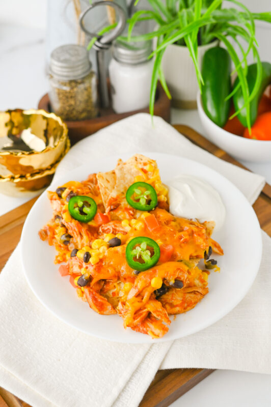Crockpot Chicken Nachos