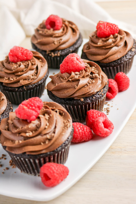 Chocolate Raspberry Cupcakes