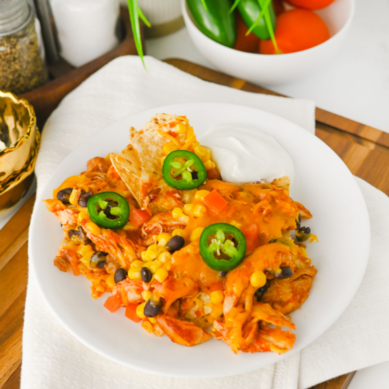 Crockpot Chicken Nachos