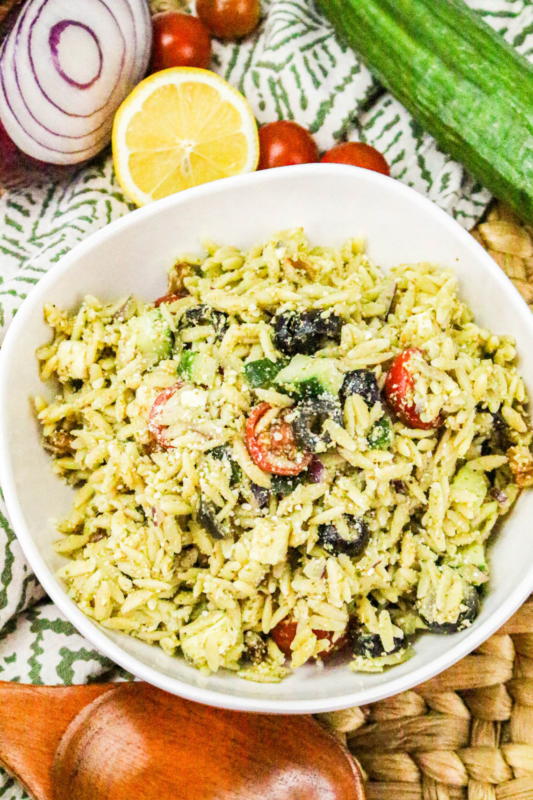Orzo Pesto Pasta Salad