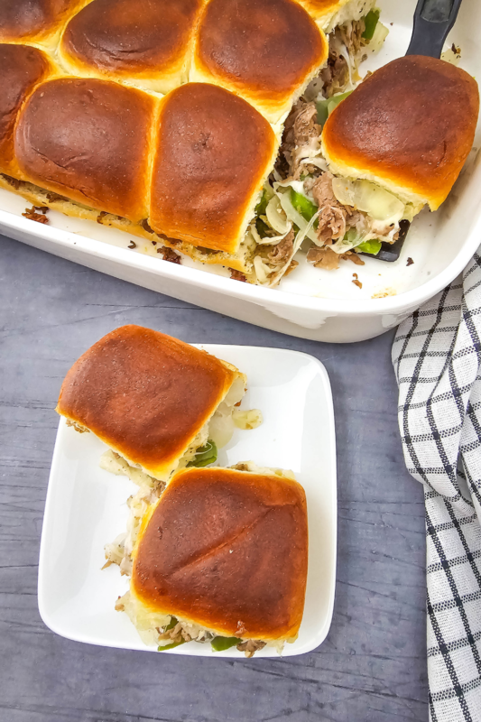 Philly Cheesesteak Sliders