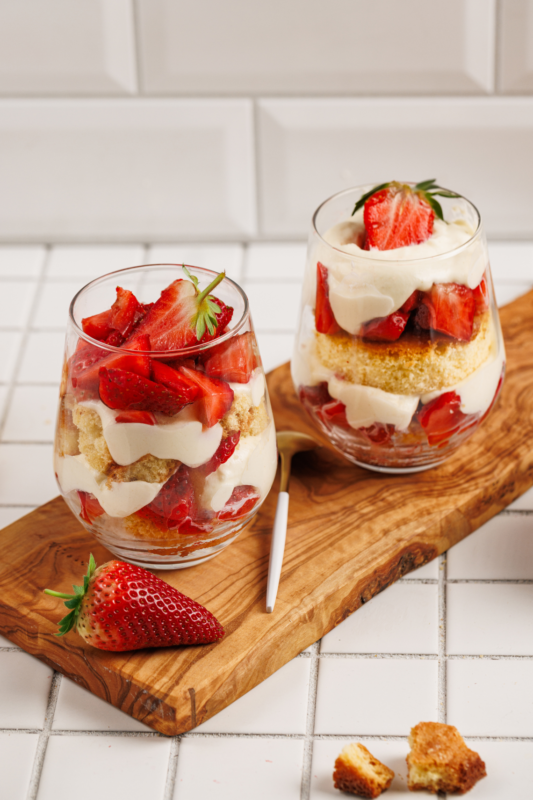 Strawberry Shortcake Trifles