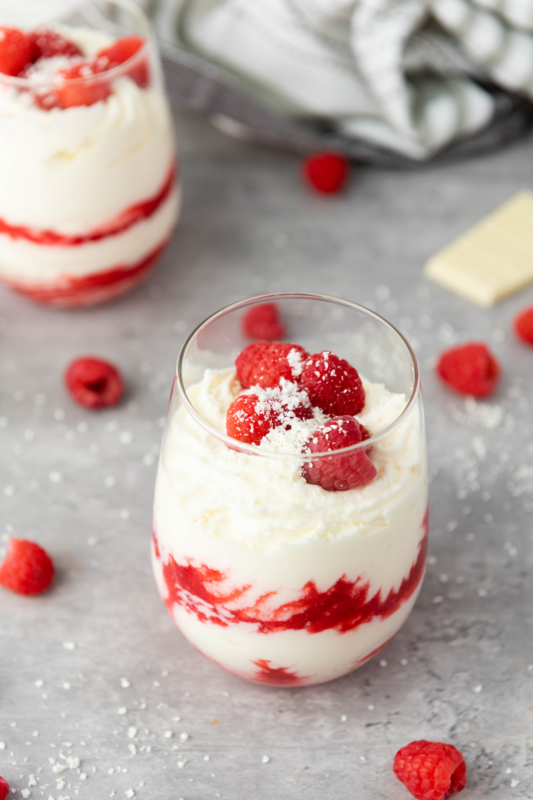 White Chocolate Raspberry Mousse