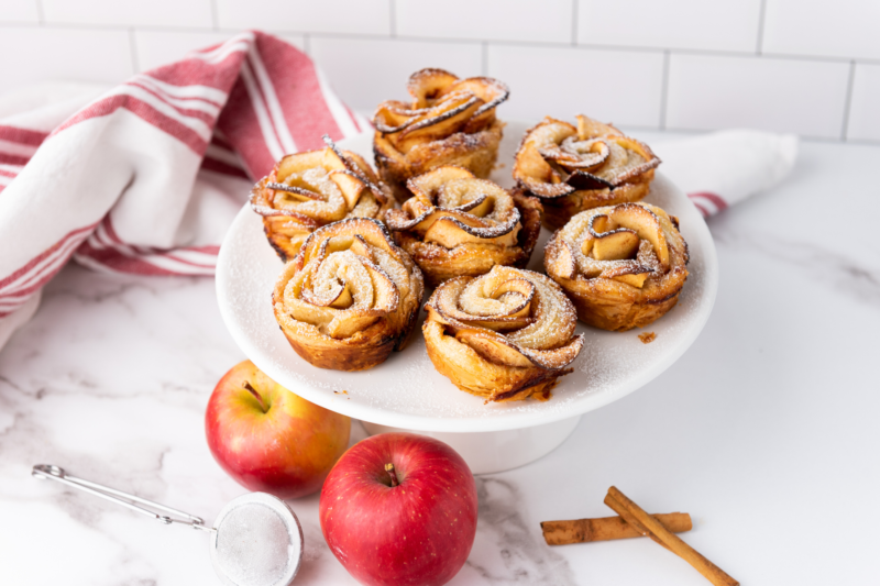 Easy Apple Rose Pastries Using Store-Bought Puff Pastry