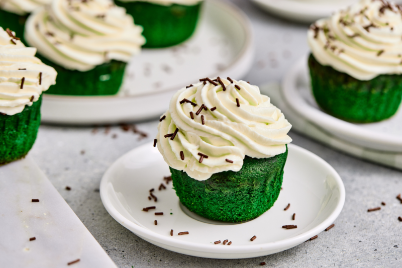 Festive Green Matcha Cupcakes Perfect for St. Patrick’s Day