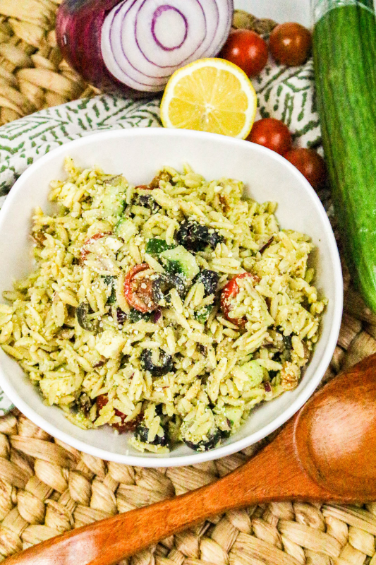 Orzo Pesto Pasta Salad