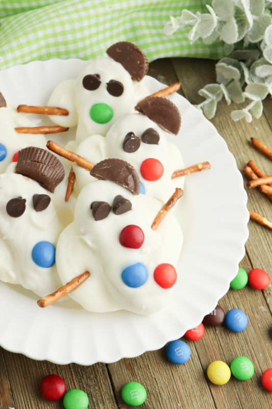 Melted Snowman Nutter Butter Cookies
