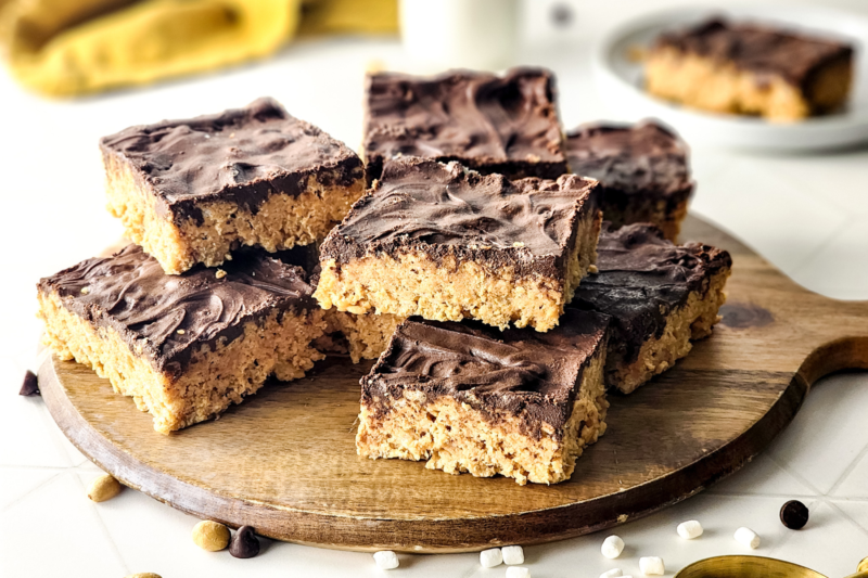 Peanut Butter Chocolate Rice Krispie Treats