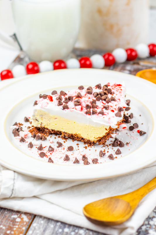 Peppermint Pudding Pie